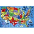 La Rug, Fun Rugs LA Rug FT-133 3147 Fun Time Travel Fun- Multi-Color FT-133 3147